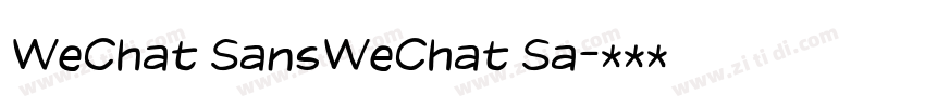 WeChat SansWeChat Sa字体转换